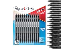 Paper Mate InkJoy 300RT Retractable Ballpoint Pens | Medium Point (1.0mm) | Black Ink | 24 Count