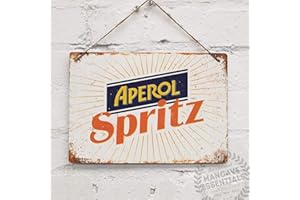 BIOPROCESS Aperol Spritz Vintage Cocktail Prosecco Tin Sign Metal Decor Metal Painting Wall Sticker Vintage TIN SIGN 7.8 * 11.8 inch(L * W)