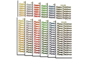 Creative Products Prismatic Christmas Text Craft Stickers, Stickers, Multi-Colour, 23 x 10 x 1 cm