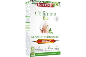 SUPERDIET – CELLIMINE BIO – Minceur et Drainage – Phytothérapie – Fabrication Française – 20 ampoules de 15 ml