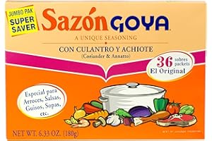 SAZON GOYA CORIANDER & ANNATTO SEASONING JUMBO PACK 36 SACHETS 180g BOX