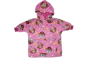 Paw Patrol Deluxe Oodie/Oversized Blanket Hoodie Girls, Fleece Dressing Gown 18m-6yrs