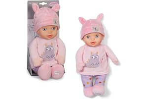 Baby Annabell for babies 30cm Sweetie Pink soft body doll with rattle- Suitable from birth (updated design)