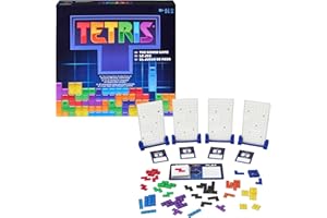 SPIN MASTER GAMES - Juegos de Mesa Tetris, un Clásico de Estrategia y Velocidad para Toda la Familia, 2-4 Jugadores - 6074642 - Regalo Niño 8 años + - Juegos de Mesa Niños 8 Años +
