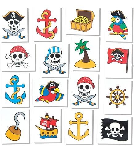 Henbrandt Temporäre Tattoos – Superhero – 36 Stück (3 Packungen à 12) – 4x5 Cm – Ideal Für Partytüten & Pinatas