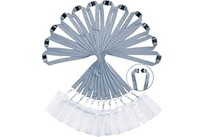 WEZEBEL Breakaway Lanyard for Keys Durable Neck Straps for Schools, Office, Cruise (Grey+Holder, 12 Pack)