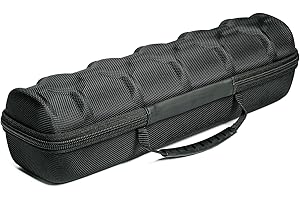 AUKURA Custodia da viaggio per orologi, 5 scomparti con cerniera rigida, per uomini e donne, con morbido cuscino anti-spostamento, antigraffio, adatto per orologi piccoli e grandi