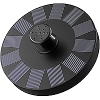 OMORC Solar Springbrunnen, Solarbrunnen für den Garten mit 5 Effekte Solarbrunnen Solar schwimmender Fontäne Pumpe für…