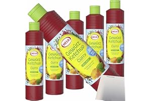 usy Lot de 6 bouteilles de 800 ml pour Hela Curry - Avec bloc usy - 30 % de sucre en moins