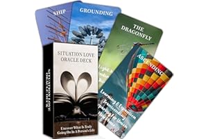QCFQCF Love Oracle Cards Decks, Situations Love Oracle Deck, Oracle Cards for Beginners, Clarification Love, Friends, Career Related