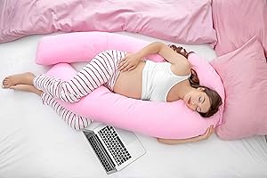 Hometex Pillowcase Only 9ft U Pillow (Pink)