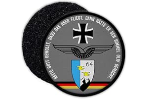 Copytec 9cm Patch HSG 64 Hätte Gott gewollt Hubschraubergeschwader Luftwaffe #34139