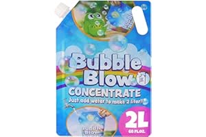 The Magic Toy Shop Bubble Liquid Concentrate Refill 80ml Makes 2 Litre - High Strength Bubble Mixture for Machines, Wands & Blowers - Portable Solution for Weddings, Parties, Festivals & Events