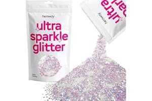Hemway adicional de 1 mm Chunky Glitter 100g 3,5 oz cosmético seguro 1/24" madre de la perla