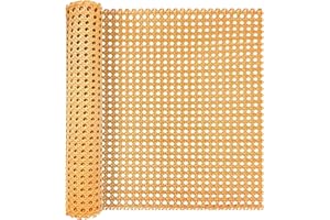 ALLINKIT 40 x 200cm Braun Wiener Geflecht,Wiener Geflecht Meterware,Kunststoff PE Cane Webbing Rattan Roll,Wiener Geflecht Flechtmatten for Rattan Craftsmen,PE Rattan Geflecht für DIY Möbeldekoration