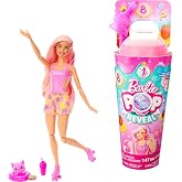 Barbie Pop Reveal Bebek Meyve Serisi &Ccedil;ilekli Limonatalı, 3 Yaş Ve &Uuml;zeri