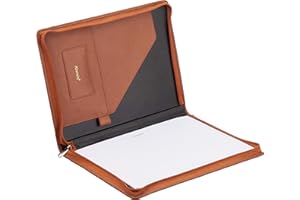 Alassio 30098 portadocumentos (A4, portafolios de piel de napa, marrón, aprox. 33 x 25 x 2, 5 cm