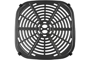 ARMYJY Doublure pour friteuse à air, insert carré noir pour panier de cuisine, accessoires de cuisine pour friteuse à air, 22,5 x 22,5 cm