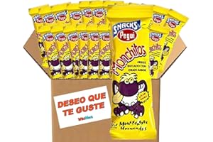 Lote de Monchitos con Tarjeta WikiMark Deseo que Te Guste. Arroz Inflado con Gran Sabor. Sin Gluten. (20 Unidades)
