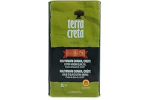 ‎TERRA CRETA Terra Creta Estate PDO Kolymvari 3L – Oliwa Extra Virgin z Krety | Kwasowość <0,5% | Tłoczona na zimno | Odmiana Koroneiki | Chronione Oznaczenie Pochodzenia