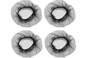 WEONE 20 Pcs Elastic Hair Nets, Invisible Thick Hair Mesh, Resuable Black Bun Nets, Holder Caps Hair Bun Net for Women, Hairnets for Dance Ballet Wig Catering Bun and Hair Fixing