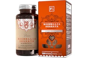 FOCUS FS Boswellia | 120 Boswellia Serrata Alto Dosaggio Capsule - Integratore Serrata Capsule 2000 mg per Dose | Non-OGM, Senza Glutine e Allergeni | Prodotto nel Regno Unito