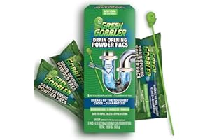 Green Gobbler Otwieracz do odpływu i chodaki do toalety, 3 szt. z bezpłatnym narzędziem do chwytania włosów