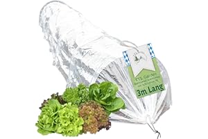 TTL COMMERCE TTL Garden Quick&Easy - Túnel de plástico (300 x 45 x 30 cm, con lámina de polietileno)