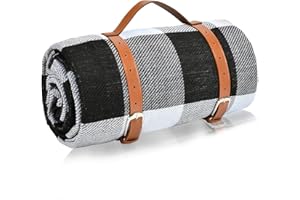 KATELUO Coperta da Picnic Impermeabile 150x200 cm, Coperta Picnic Portatile Pieghevole, Coperta da Spiaggia Grande, Coperta Pic Nic per Campeggio/Picnic/Viaggi/Spiaggia/Escursionismo (150 x 200 cm, A)