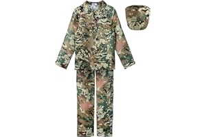 ReliBeauty Costume Militare Bambino Vestito con Cappuccio
