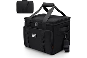 Upeelife Grand sac isotherme de 24 L avec bandoulière douce et dragonne, sac à dos isotherme, sac de pique-nique étanche pour déjeuner, famille, activités de plein air, plage, pique-nique, camping