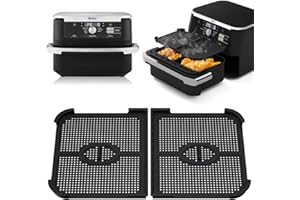DICTIEN 2 Grille Anti Projection Air Fryer pour Ninja foodi flexdrawer 10.4l, Accessoires Air Fryer pour ninja AF500EU, Grille Anti Projection Airfryer Protection Efficace de la Spirale Chauffante