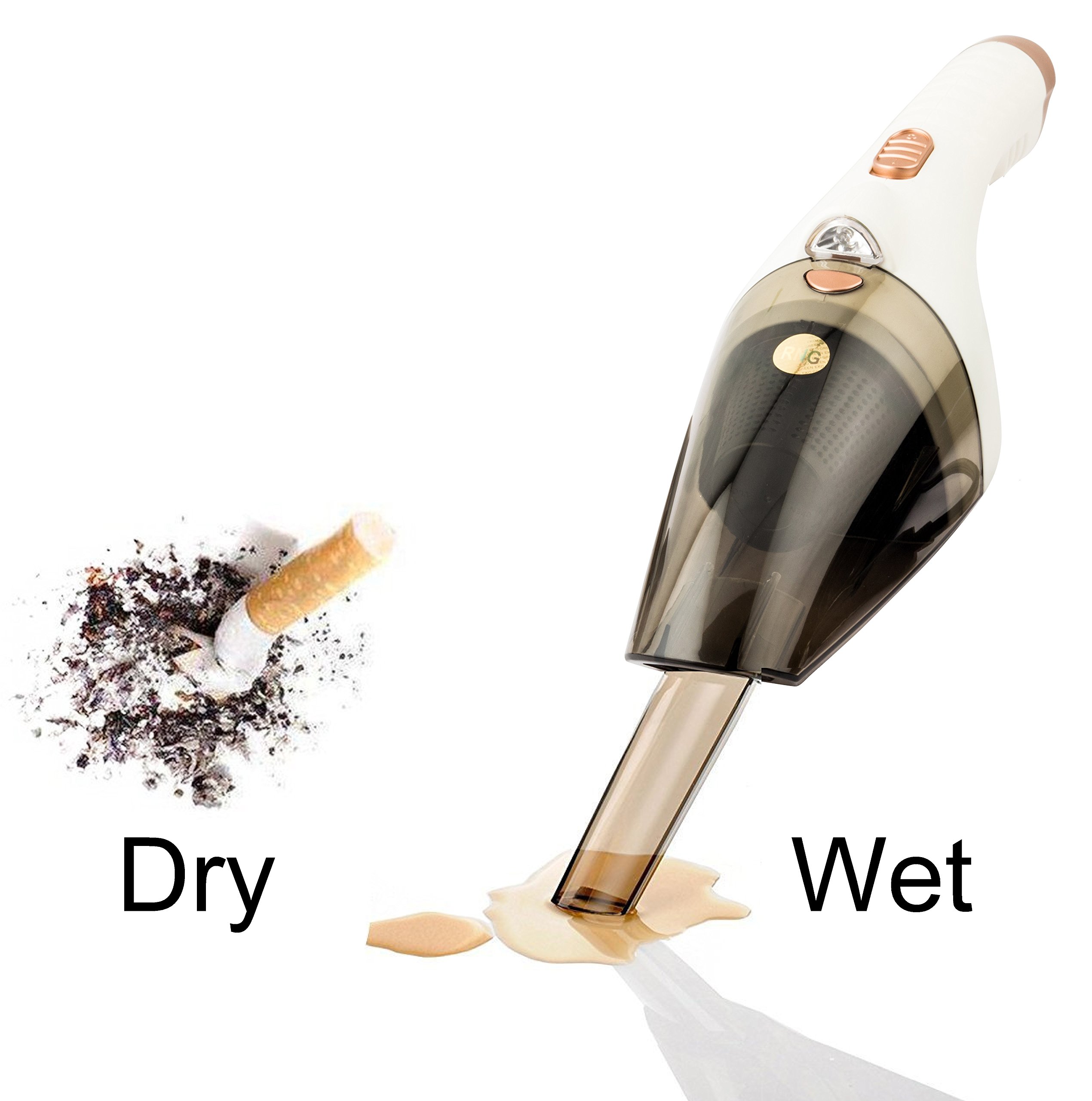 RNG EKO Green 200 Watt/6.5KPA Cyclonic Power Wet/Dry Car Vacuum Cleaner - White (12V) - Image 5