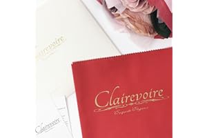 Clairevoire Keyboard- und Klaviertasten-Abdeckung für Standard-88-Tasten-Keyboards [rot] | Premium-Optik-Mikrofaser-Material | Staub- und Makelschutz