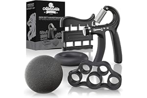 ALPHASKIN© Wzmocnienie uchwytów do rąk z licznikiem, trener przedramienia, zestaw treningowy, 2 szt. lub 5 sztuk, regulowany uchwyt oporowy, trener siłowy do budowania mięśni, trening domowy