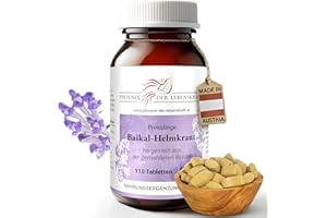 ‎PHOENIX DER LEBENSKRAFT Baikal-Helmkraut Tabletten 480mg | 110 Tabletten Scutellaria baicalensis | Höchste Qualität aus Österreich | Vegane Tabletten statt Kapseln ohne Zusatzstoffe | Skullcap, Siberisches Helmkraut