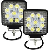 Projecteurs LED Kashine 27W - 2 Pièces, Flood 60°, IP67, 6000K, Pour 4x4, Camion, Tracteur