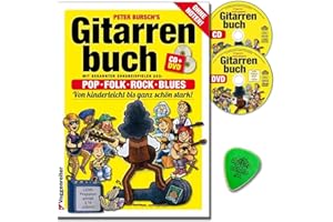 Voggenreiter Gitarrenbuch Band 1 von Peter Bursch mit Original Dunlop-Plektrum Neuausgabe 2015 ehrprogramm/Lehrvideo gemäß §14 JuschG