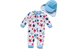 BONVERANO Bañador recién Nacido Manga 3/4 con protección UV 50+ con Cremallera