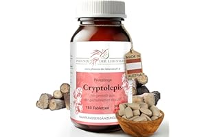 ‎PHOENIX DER LEBENSKRAFT Cryptolepis Tabletten 300mg | 180 Tabletten Cryptolepis sanguinolenta | Top Premium Qualität aus Österreich | Vegane Tabletten statt Kapseln ohne Zusatzstoffe | Gelber Wurmfarn, Ghana-Quinine