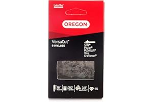 Oregon Łańcuch do Piły Łańcuchowej VersaCut, Podziałka 3/8" (Niski Profil), Rowek 1,3 mm, Półdłuto, 40 cm (16"), 56 Ogniwa, Pasuje do Stihl, McCulloch, Jonsered, Partner i innych (91VXL)