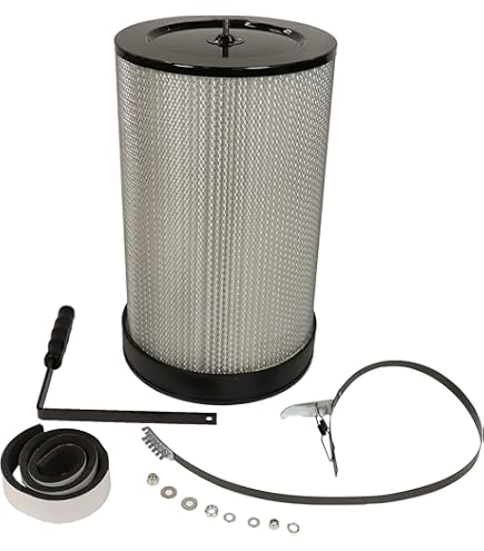 vhbw 4 x filter compatibel met WilTec 420 afzuigsysteem, vervangingsfilter, wit, lichtblauw