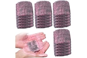SMELEYOU Tampon Jex Avec Savon en Laine d'Acier - 20 Pcs De Tampons à Récurer Pré-Savonnés Efficaces Et Nettoyants - Anti-Rayures pour Nettoyer Les Casseroles et Poêles