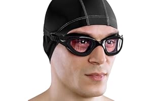 AqtivAqua Lunettes de Natation, DX Lunettes Piscine à Champ de Vision Large pour Adultes Hommes Femmes, Anti-Buée Étanches