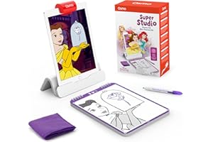 Osmo - Super Studio Disney Princess Starter Kit for iPad - Ages 5-11 - Drawing Activities iPad Base Included