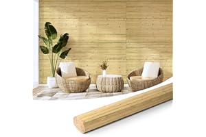 Art3d Panneau mural en bambou naturel pour décoration murale intérieure, panneau renouvelable pour mur, plafond, meubles, armoire, bureau, 122 x 244 cm,naturel