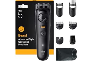 Braun Beard Trimmer Series 5, +8 Styling Tools, Ultra Sharp Blade, BT5560