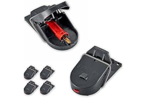 SWISSINNO Trampa para Ratones Pro SuperCat, Eficaz, segura y reutilizable con cebo alimentario,Atrapa y mata al instante sin falsas capturas,Seguro para niños y mascotas, Fabricado en CE: 4x Trampas