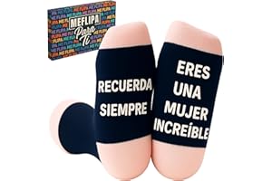 MEFLIPA Regalos Originales para Mujer Amigas Calcetines Divertidos Ideas Regalo Cumpleaños Madre Amigo Invisible Original Personalizados Mama Abuela Amiga Novia Pareja Compañera Trabajo Profesora