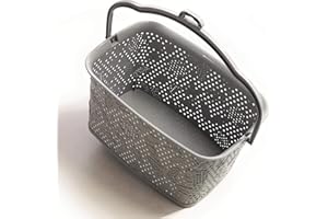 Kerafactum Klammerkörbchen Körbchen für Wäscheklammer | Wäscheklammerkorb zum anhängen | Klammerkorb Klammerbeutel in Korb Form | Wäscheklammern praktisch aufbewahren Wäsche Klammern Grau